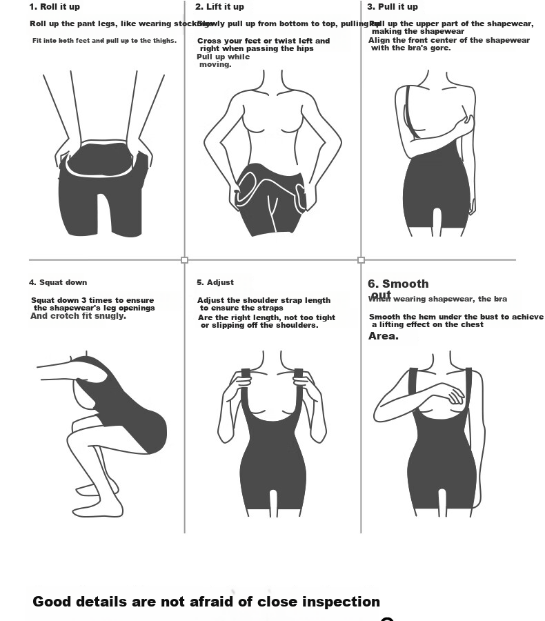 GRACEWELL One-Piece Shapewear Strong Tummy Control Hip Lift Postpartum Waist Trainer Seamless Body Shaping Slimming Suit Women Black 2X 22