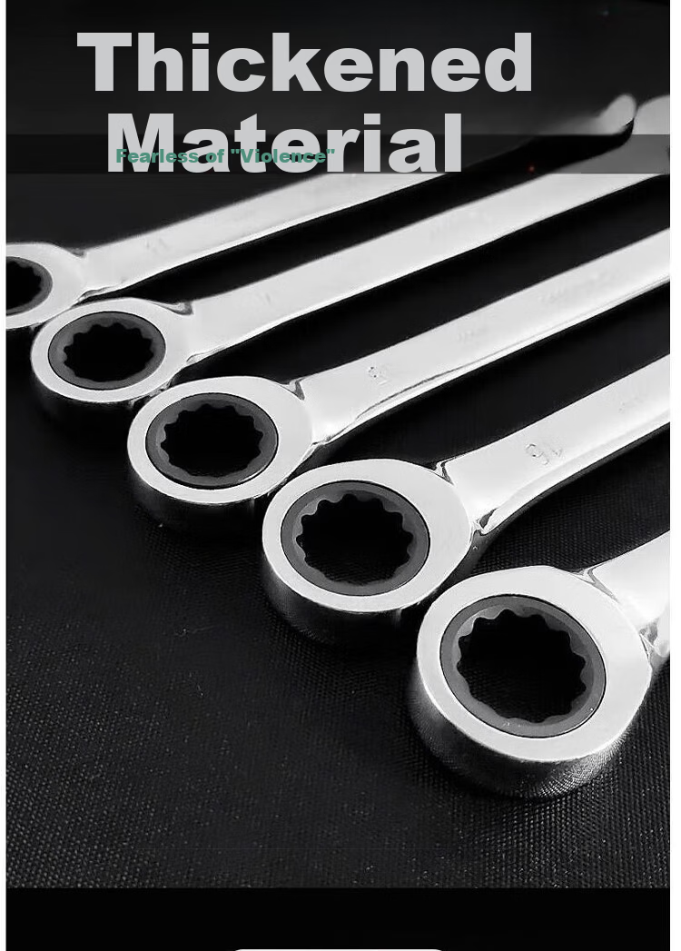 SATA 43206 Fully Polished Dual-Use Quick Ratchet Wrench 13MM 5