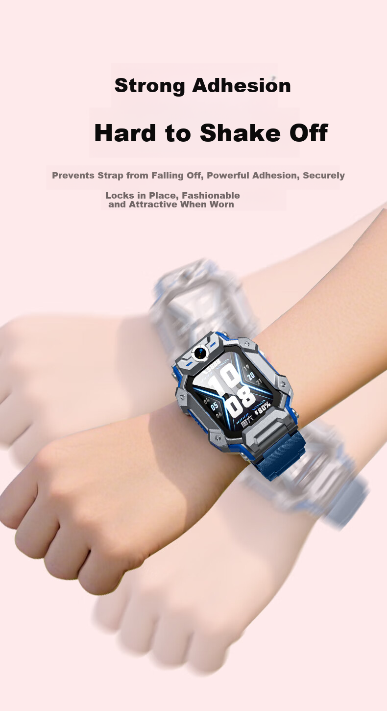 CangHua Magnetic Buckle Replacement Strap for Xiaotiancai Kids Smartwatch Z11/Z10/Z9/Z8/Z8A/Z7/Z7S/Z6/Z6Pro/Z6S/D3/Q2A Children's Student Phone Watch Band 4