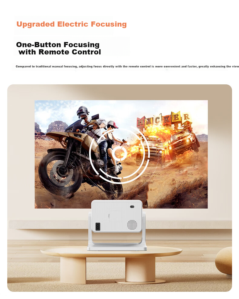 Lecoo Lenovo LK213 PTZ Projector Home Use Smart HD Projector Bedroom Mobile Phone Projection TV (Electric Focus AI Voice Control Home Theater) 6