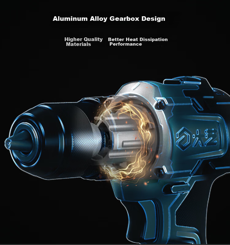 Dayi 40V Cordless Impact Electric Drill 65i Multi-Function Hammer Drill Wall Drilling Handgun Drill 3