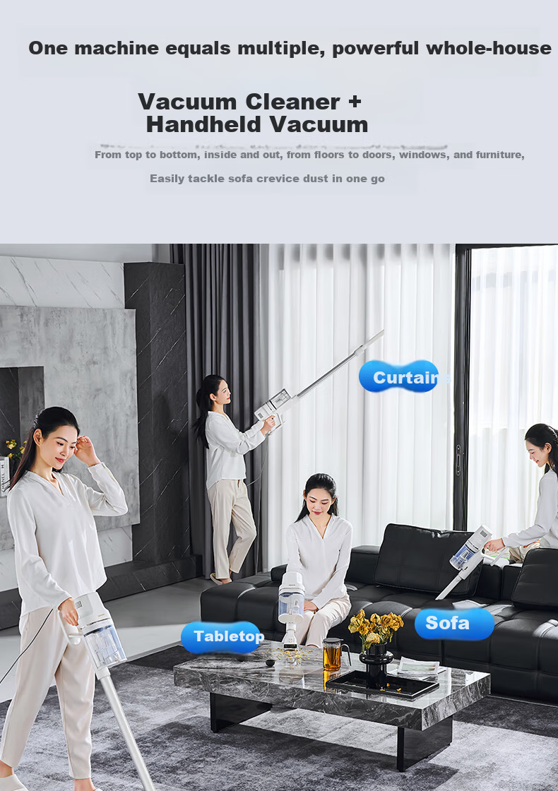 AUX Corded Vacuum Cleaner, Home Upgraded Electric Floor Brush, Dual Dust Cups, Handheld Carpet-Type, High Suction Power, Low Noise, Small Size, High-Power Strong Pet Hair Removal AXC-22AV10A 9