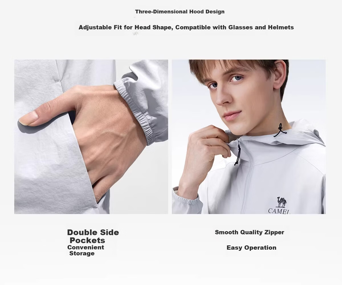 CAMEL Outdoor Original Yarn Sun Protection Jacket 2026 Spring Summer New Unisex UPF1000 Cooling Water-Repellent Sports Jacket O013 20