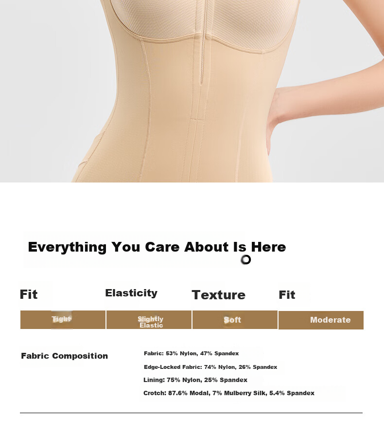 GRACEWELL Women's Zippered Shapewear Bodysuit Waist Cincher Hip Lifter Body Shaping Sculpting Garment with Built-in Bra Black 2XL 22