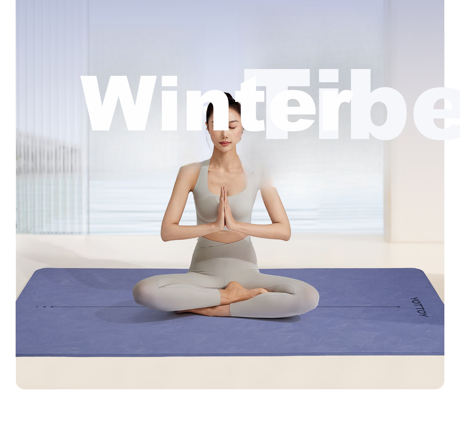 Yottoy Antibacterial Yoga Mat Non-Slip Mat Women's Floor Mat Home Fitness Mat Thickened Shock Absorption Silent Soundproof Exercise Mat 37