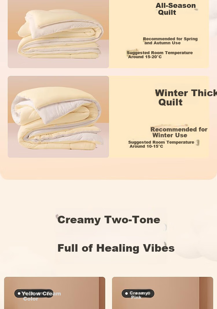 Bellees Home Textile Cotton Quilt 100% Xinjiang Cotton Class A Antibacterial Thickened Autumn Winter Quilt Approx. 3.6 Jin 150*210cm 13