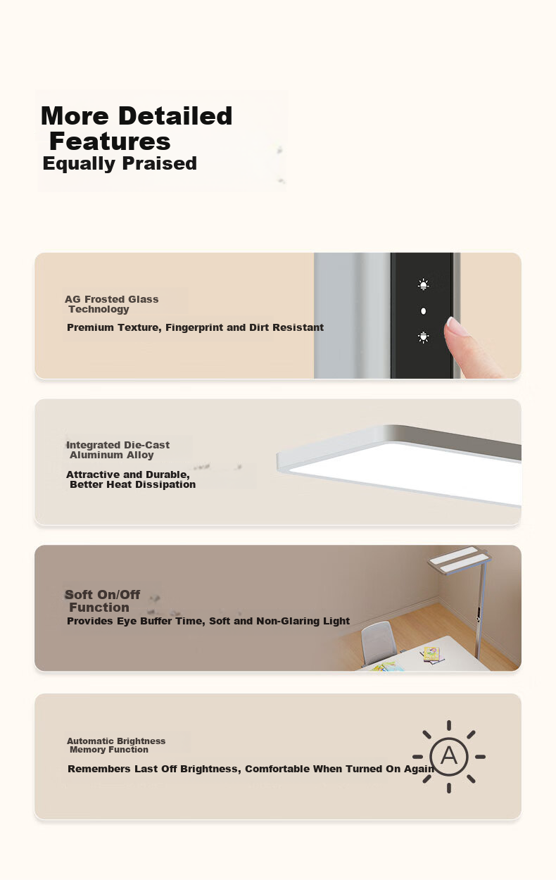 Lipro Vertical Eye Protection Lamp Children's Study Reading Desk Lamp Smart Control Full Spectrum Floor Lamp Air 16