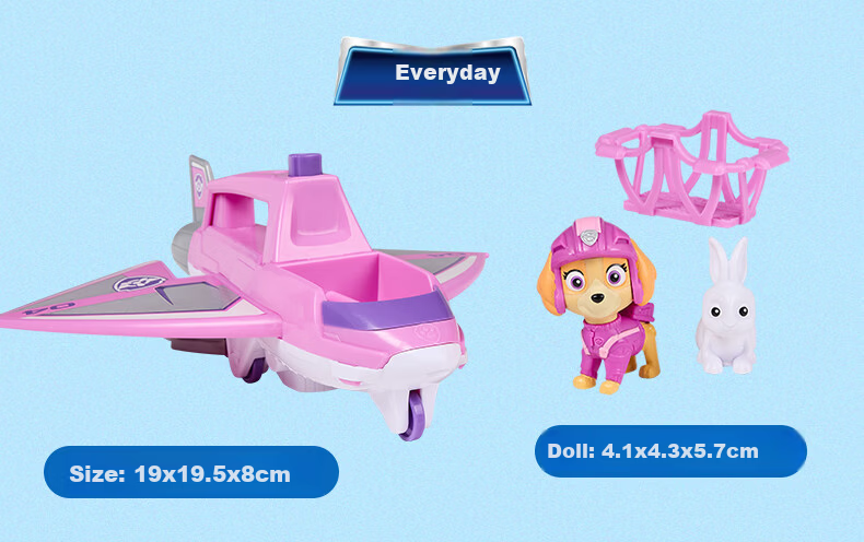 PAW PATROL Chase Rescue Airplane Toy Patrol Car for Boys and Girls Ages 3-6 Birthday Gift 16