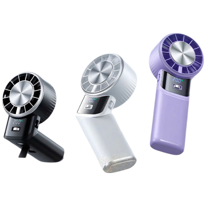 REMAX 200-Level Cool Breeze 240° Rotating Portable Handheld Semiconductor Cooling Fan USB Rechargeable Silent Outdoor Long-Lasting Air Conditioner Fan