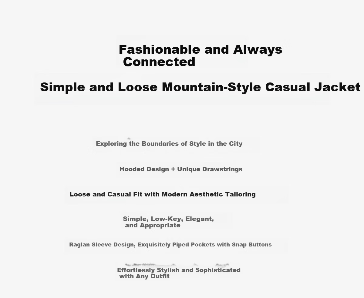 Chushen Spring and Autumn Short Jacket for Women with Hood, Exquisite Pocket Design, Versatile Loose Casual Top Coat S143U2011 2