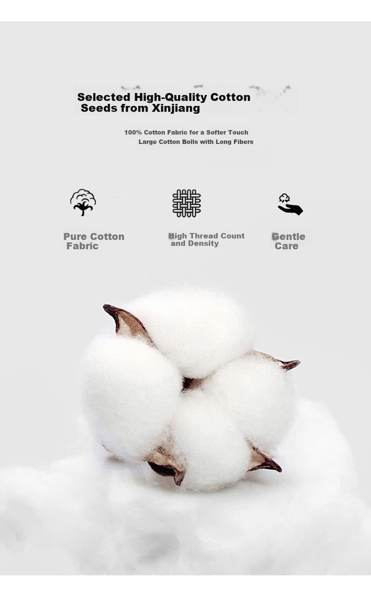 Ranpai Pure Cotton White Duvet Cover, Single Piece, 100% Cotton, Star-Rated Hotel Bedding, for 1.8m Bed, 220x240cm 3