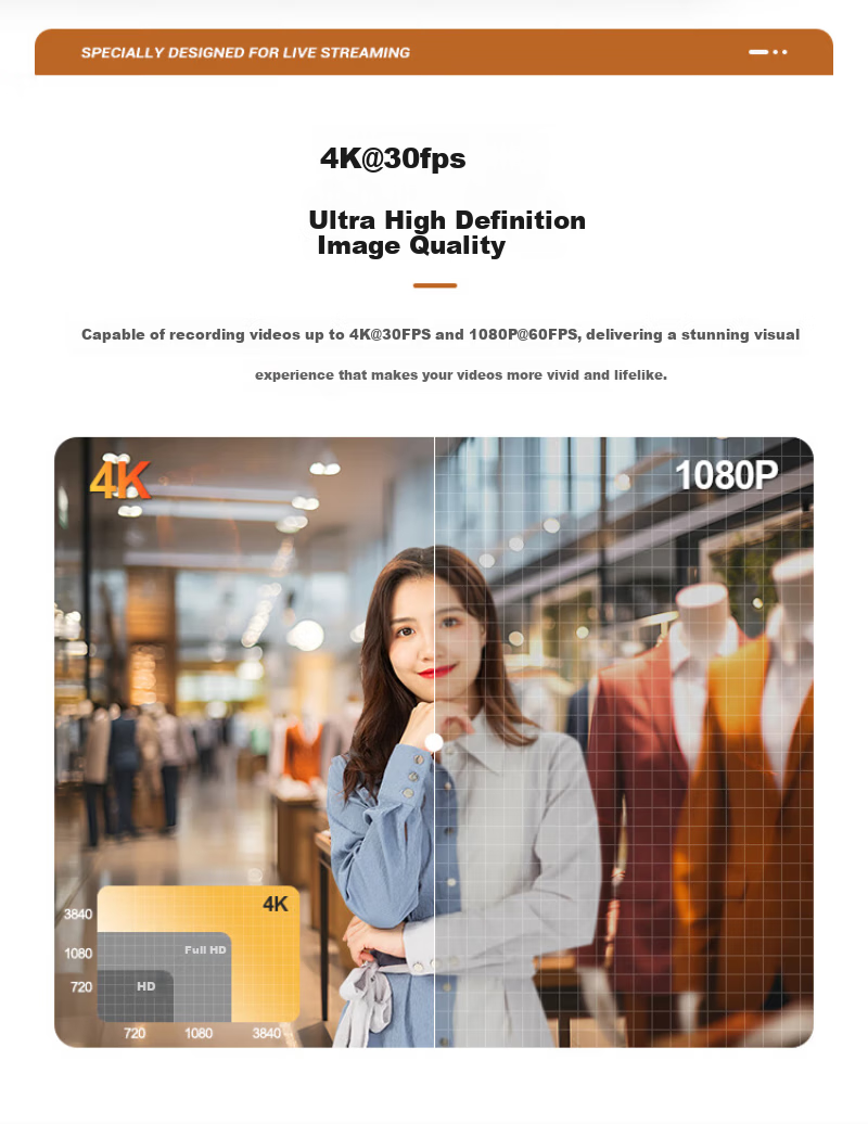 TCHD Video Tianchuang Hengda TC-Ai X5 Pro 4K Live Streaming Camera Kit with Beauty Filter for Professional HD Live Broadcast and Vertical Screen Entertainment 3