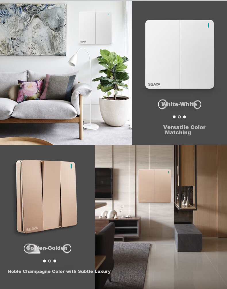 Xiya Wireless Switch, Remote Control Switch, Smart Switch, No Wiring Required, Remote Control Switch, Dual-Controlled, Self-Adhesive Switch 9