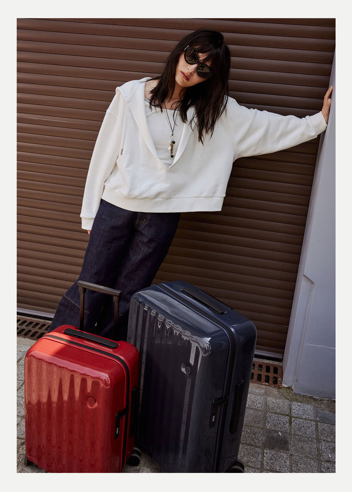 ITO "New Product" CLASSIC WAVE, Blue And Green, 20-Inch Carry-On Luggage, Suitcase with Wheels, Self-Operated Travel Case 5
