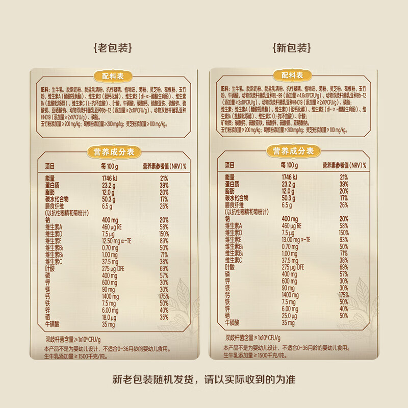 伊利欣活纾糖膳底低GI低嘌呤 中老年奶粉 送礼送长辈 营养早餐 800g