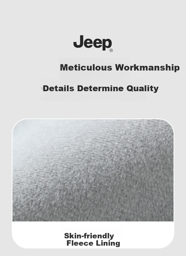 JEEP Winter Fleece Lined Hat and Neck Warmer Unisex Windproof Face Mask Gray 9