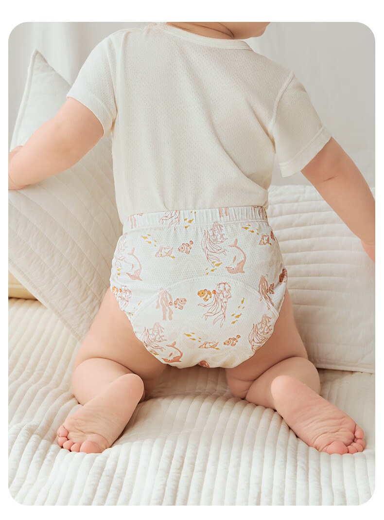 October Crystals Toilet Training Pants Unisex Baby Breathable Diaper Pants Washable Potty Training Underwear Toddler Pull-Ups 28