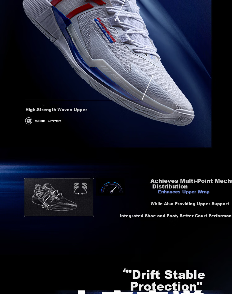 Xtep Lingji 5 Summer Men's Basketball Shoes Breathable Stable Support Lightweight Durable Guard Shoes 24
