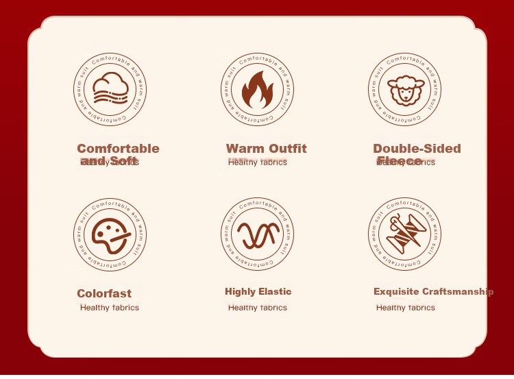 MiiOW [Goose Down Tencel] 2026 Zodiac Year of the Horse Men's Cashmere Thermal Underwear Red Gift Wedding Couple Set 3