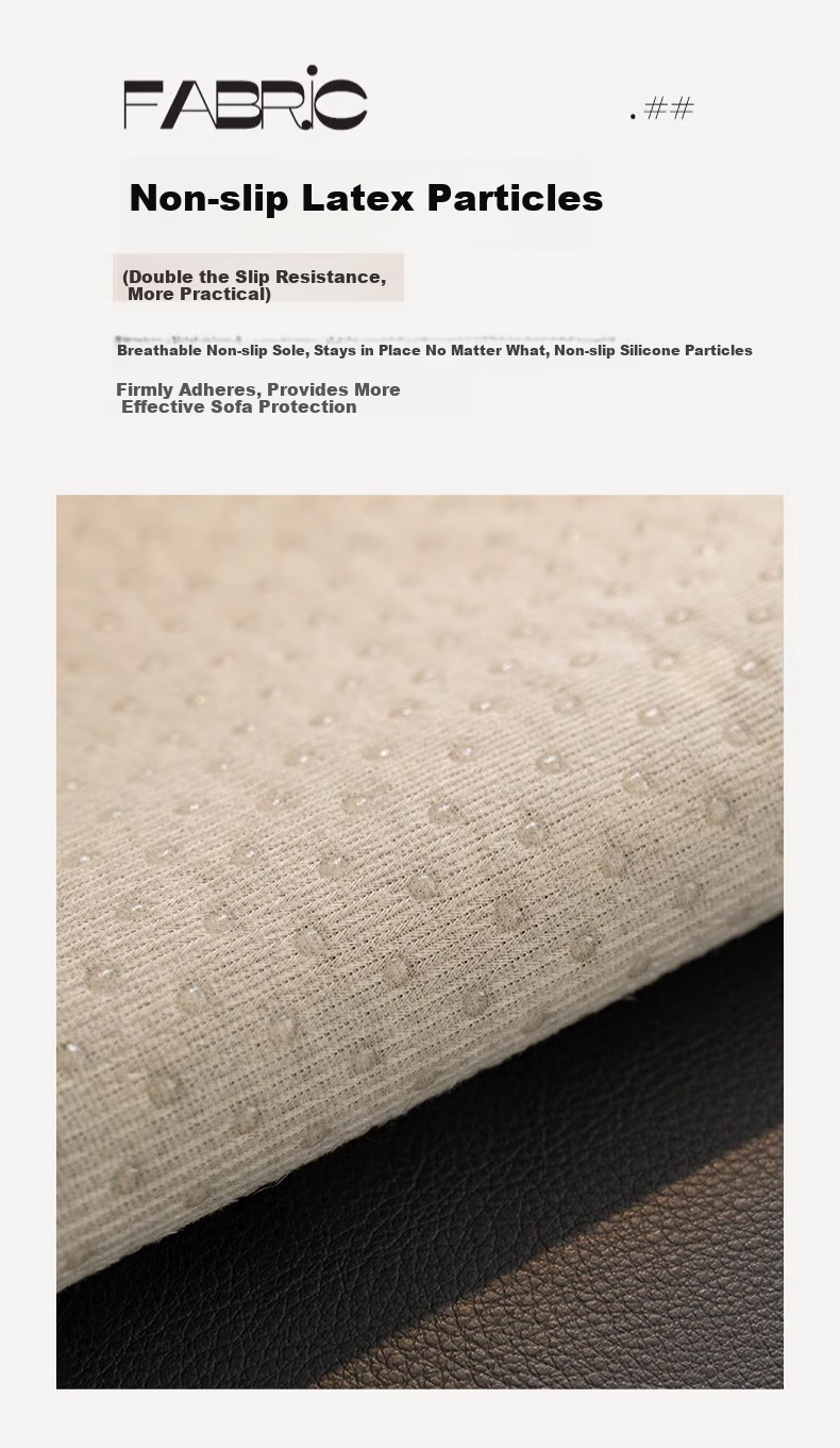 Wuyinliangpin Sofa Cover, Chenille Straight Row, Cat Scratch Resistant, One-Piece Non-Slip Sofa Slipcover, 90*260cm, Five-Seater 6