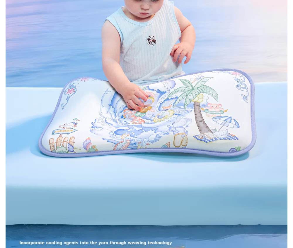 Betis Baby Pillow 0-6 Years Old Children's Pillow Cloud Slice Pillow Summer Breathable Baby Cooling Pillow Newborn Pillow Summer Party 12
