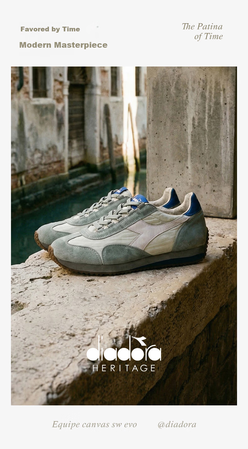 Diadora EQUIPE CANVAS SW EVO Men's Casual Sneakers Dark Night Blue Size 41 3