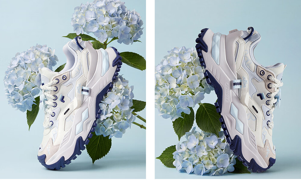 FILAFUSION Fila Trendy Hard Candy Garden Bloom Dad Shoes 26 Summer New Thick Sole Height Increasing Casual Shoes 34