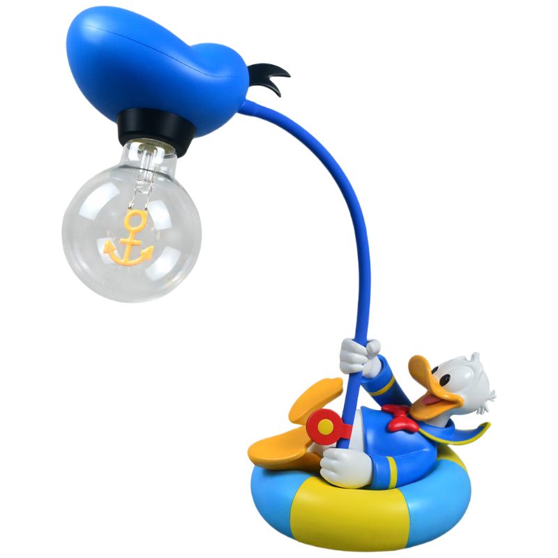 Disney SUNDAYHOME Donald Duck Fishing Desktop Ornament Lamp Trendy Figurine Birthday Gift Housewarming Gift