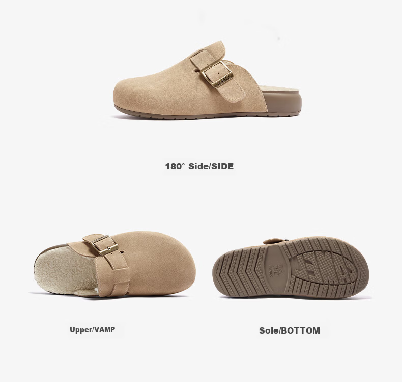 CAMEL Soft Bag 2nd Generation Full Coverage Birkenstock Comfortable Deep Mouth Shoes L25W700108 Apricot (Full Coverage Fleece Lining) Size 37 56
