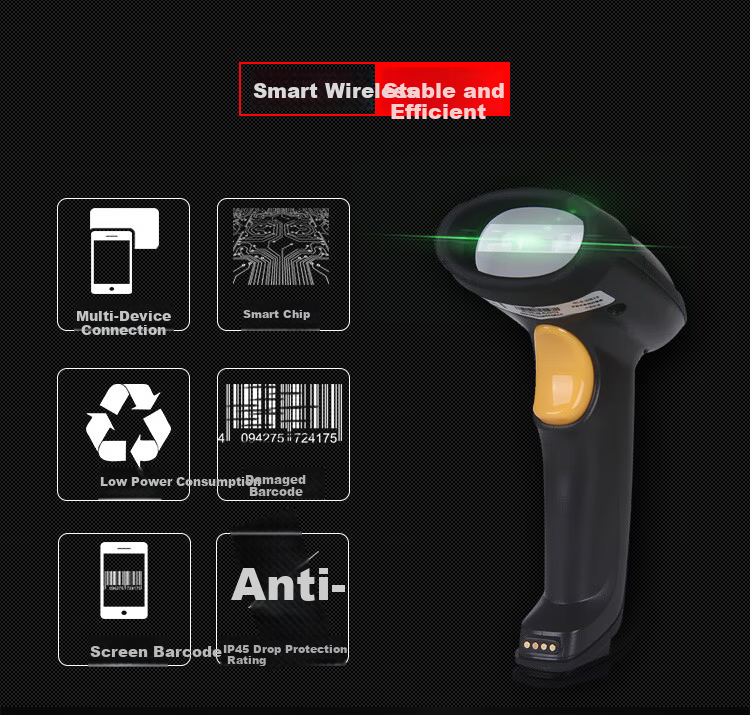 Newland NLS-HR15-BT 1D Wireless Barcode Scanner Warehouse Express Scan Gun Automatic Storage Handheld Scanner 3