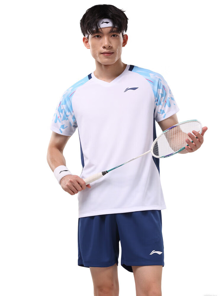 LI-NING Badminton Quick-Dry Breathable Unisex Match Set Two-Piece Club Series Sports Teamwear 7