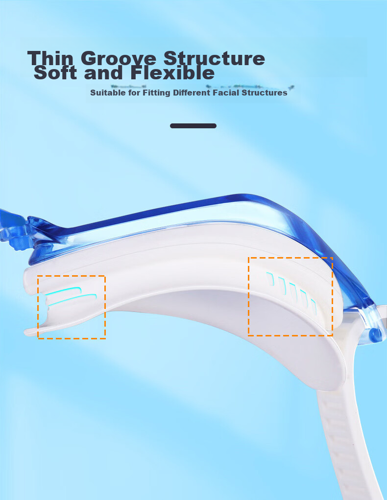 View Swimming Goggles, Waterproof And Anti-Fog, High Definition, for Men And Women, Diving Equipment, T.V640ASAM BRSHD 2
