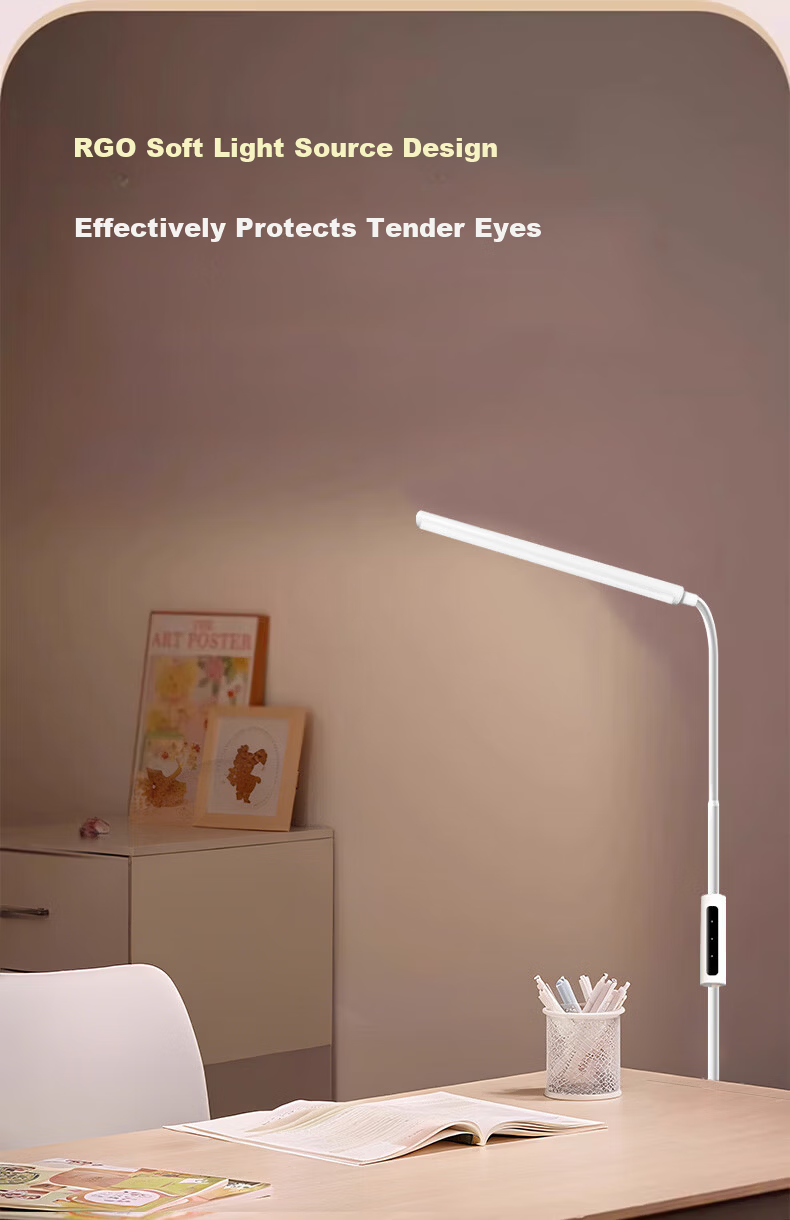Kufire Floor Lamp Desk Lamp Office Work Light Living Room Bedroom Super Bright Large Area Desk Lamp Standing Bedside Lamp 4