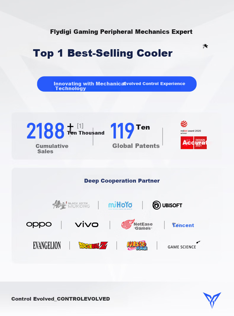 Flydigi B9 Magnetic Phone Cooler Semiconductor Suction Cooling Smart Temperature Control Ultra-Low Noise Gaming Live Streaming Tablet Cooler for OnePlus Apple IQOO 1