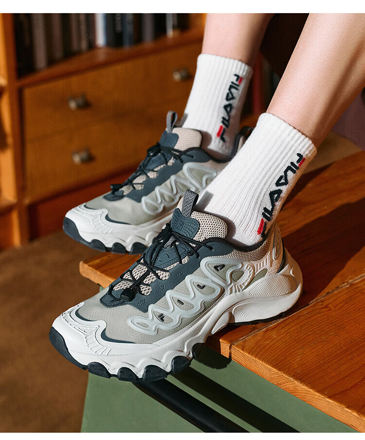FILA Official Men's Mushroom Dad Shoes 2026 Summer New Casual Retro Sports Shoes 22