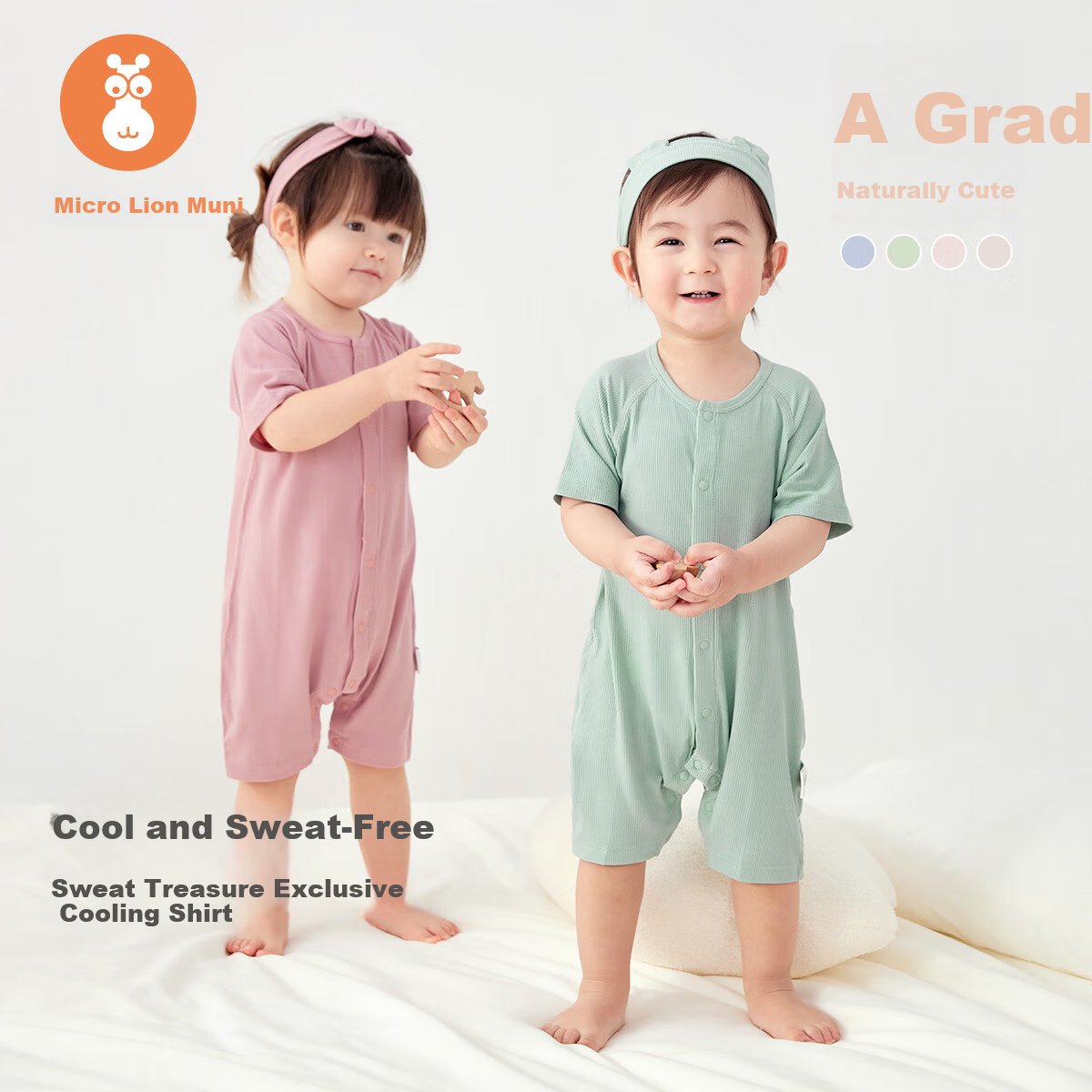 Wismorni Baby Short Sleeve Romper Spring Summer Thin Modal Unisex Infant Outfit Outdoor Crawling Clothes Summer Wear