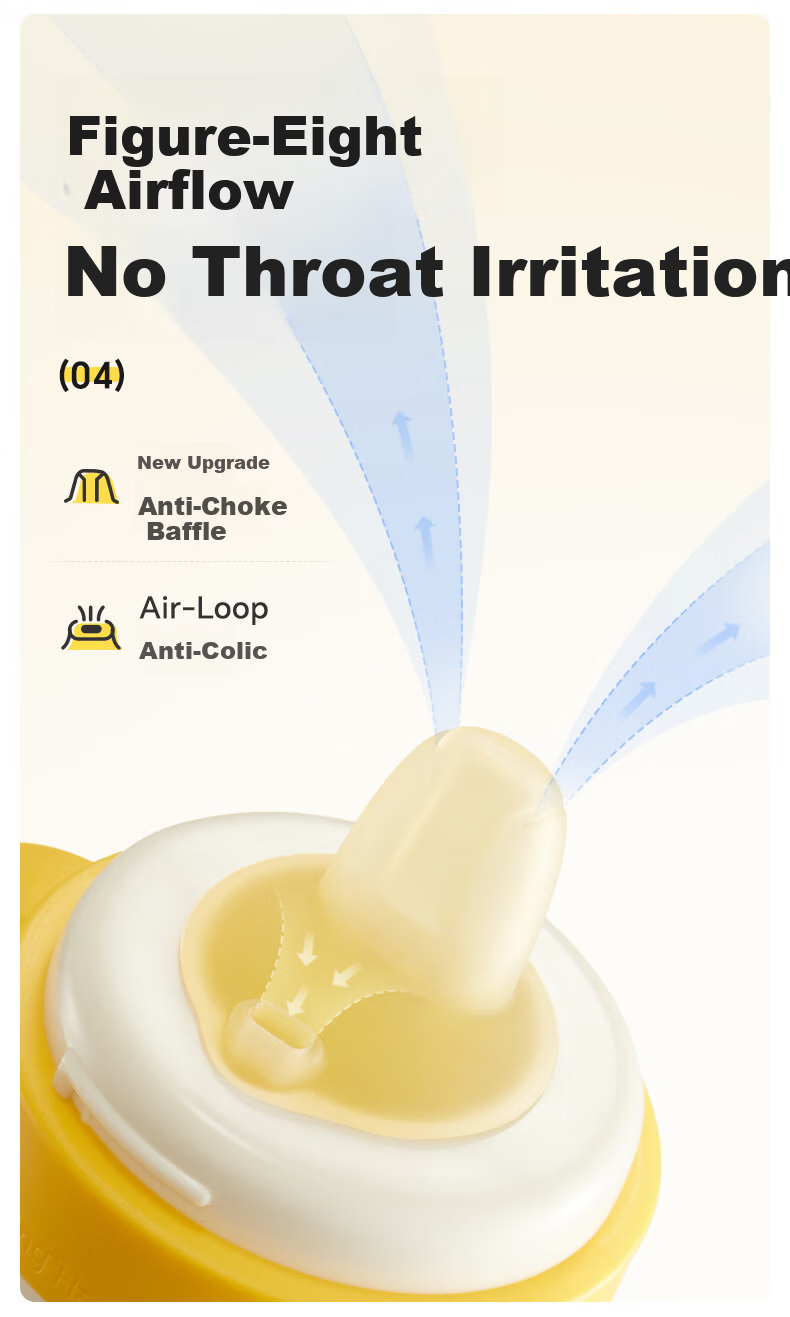 Huang Chong Easy Suck Training Drinking Cup Baby Straw Bottle 4+ Months Anti-Choke Duckbill Milk Cup 160ml 7
