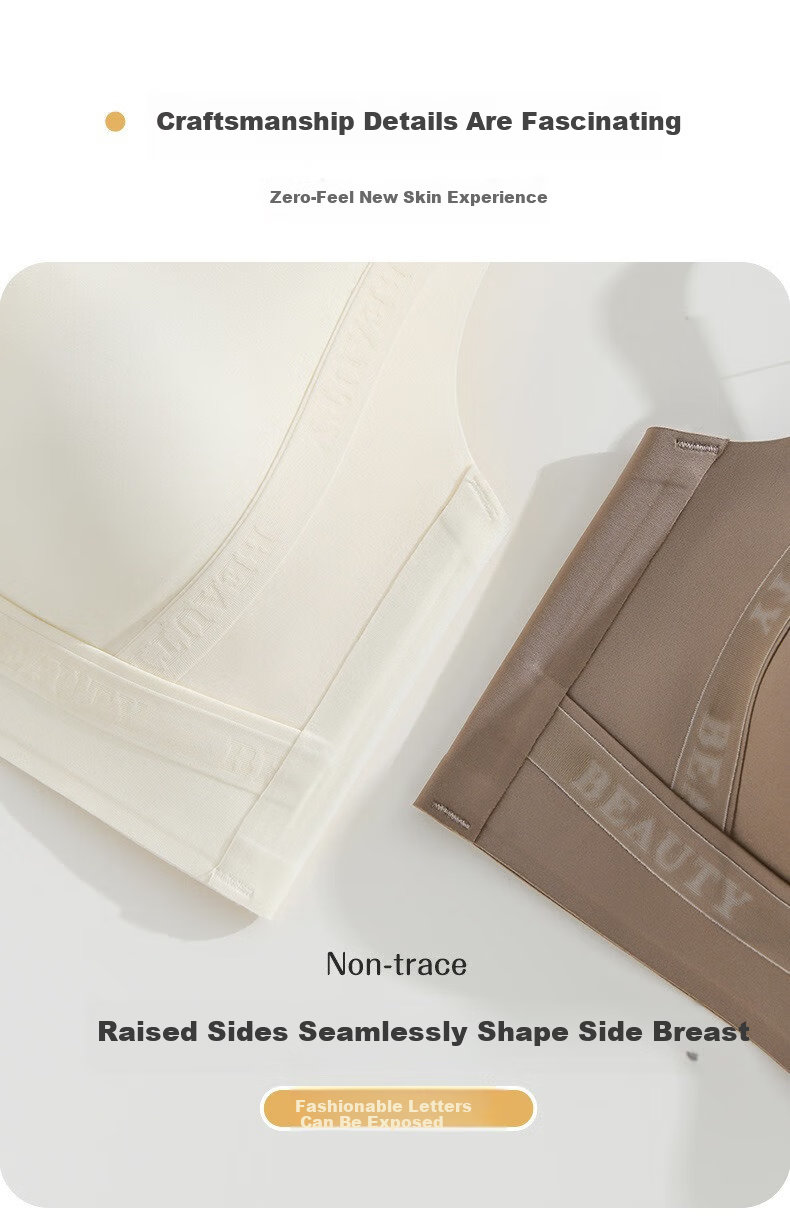 LangSha Ultra-Thin Summer Bra for Women Large Bust Minimizing Anti-Sagging Seamless Slimming Side Support Breathable Bra 12
