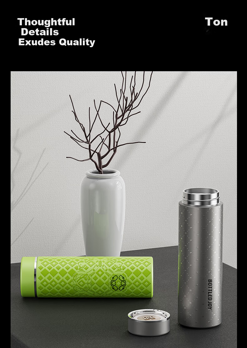 Dundun Bottled Joy Pure Titanium Insulated Mug for Office, Business, Outdoor Camping, Birthday Gift Water Cup 10