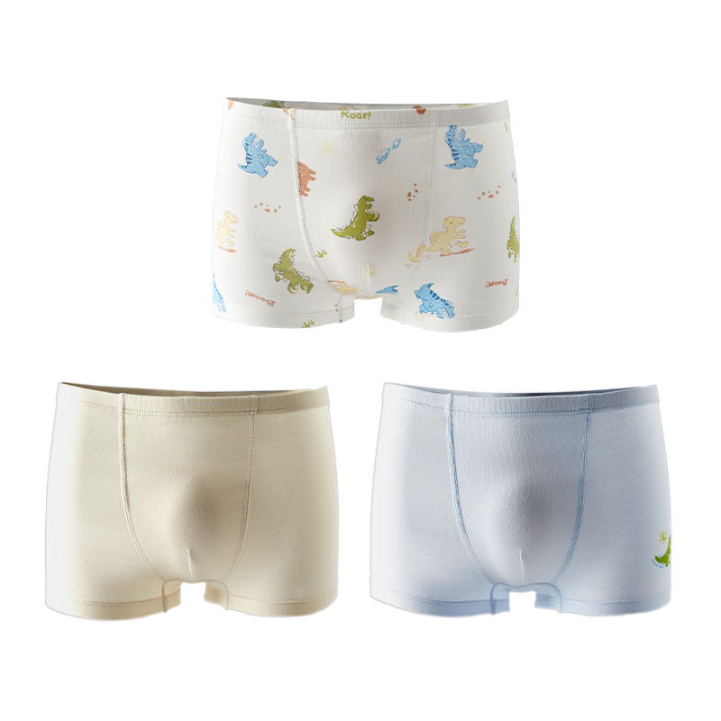 Gb Children's Underwear for Boys Aged 6-12, Jing Self-Operated Summer Breathable Elementary School Student Underwear, 10A Antibacterial Pure Cotton Baby Underwear