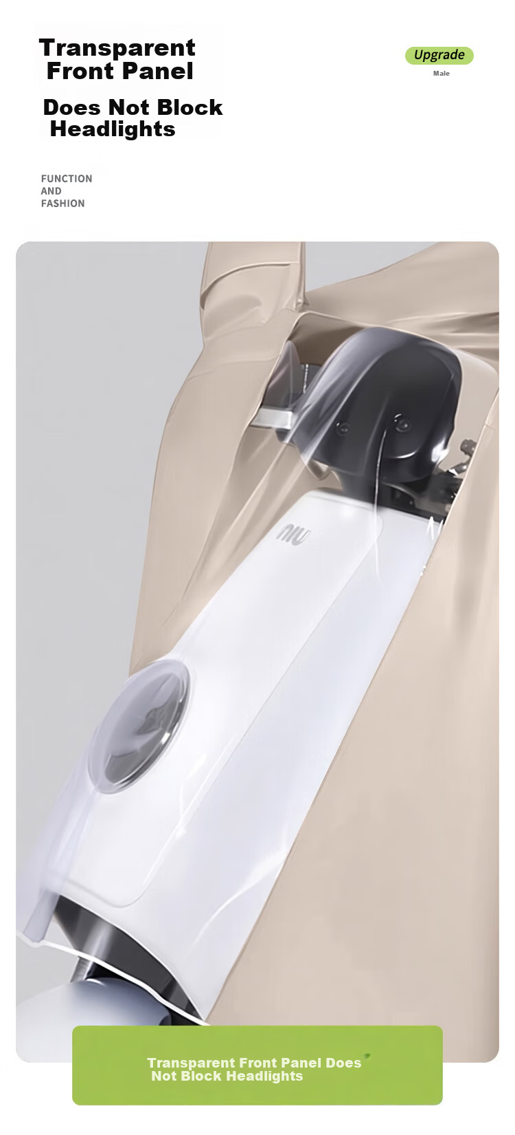 Feilinsman Electric Vehicle Raincoat Long Full-Body Thickened Enlarged Unisex Adult Motorcycle Electric Bike Rain Poncho 9