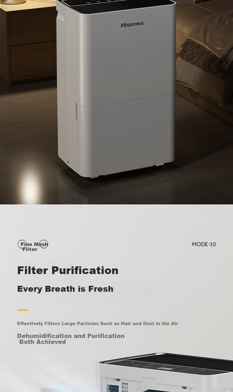 Hisense Dehumidifier 24L/Day 130㎡ Home Quiet Clothes Drying Dehumidifier WIFI Remote Control Large Area Bedroom CF24BD/UW 11