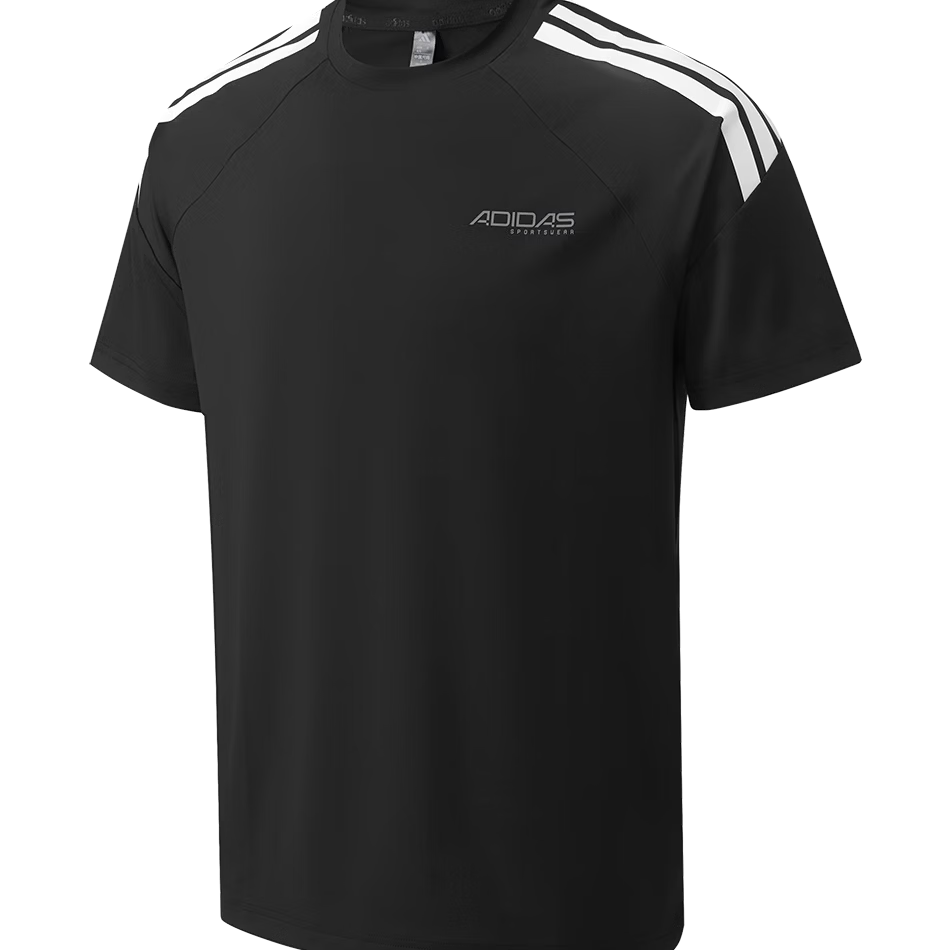 Adidas Quick-Dry Men's T-Shirt Summer New Sportswear Crew Neck Short Sleeve Breathable Top KQ5335 L