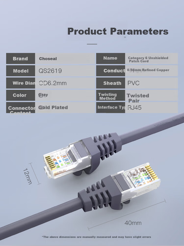 CHOOSEAL (CHOSEAL) Cat7 10 Gigabit Ethernet Cable, High-Speed Network Patch Cord, CAT7 Computer Network Patch Cable, Network Connection Cable, Black, 10 Meters, DH530AT10 3