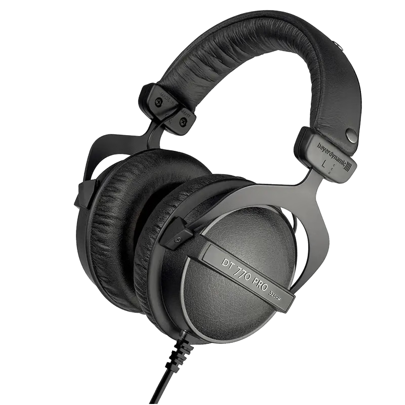 Beyerdynamic DT 770 PRO Over-Ear Closed-Back Studio Monitoring Headphones for Music and FPS Gaming [No Microphone] DT 770 PRO [80Ω]