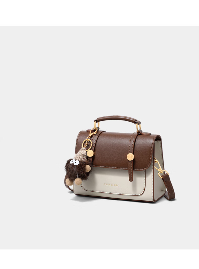Viney Women's Handbag, Cowhide Crossbody Cambridge Bag, Light Luxury Shoulder Small Square Bag, Birthday Gift for Wife on May 20th, Present for Girlfriend 13