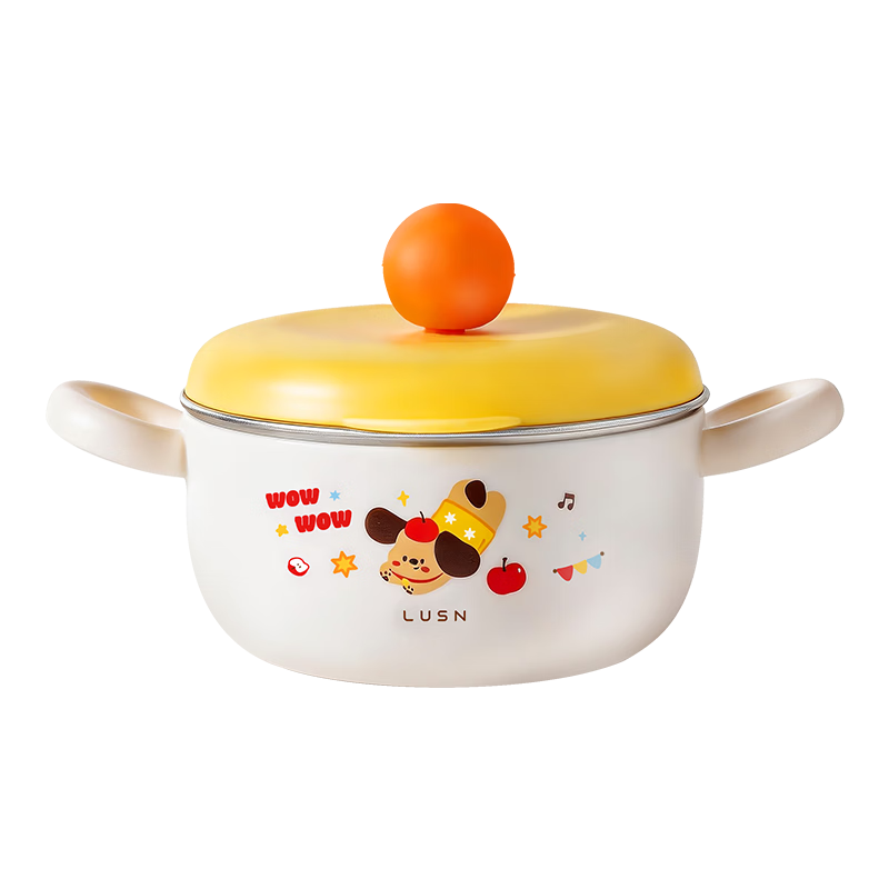 Rushan Stainless Steel Double-Handle Baby Feeding Bowl Insulated Children's Dining Plate Food Container