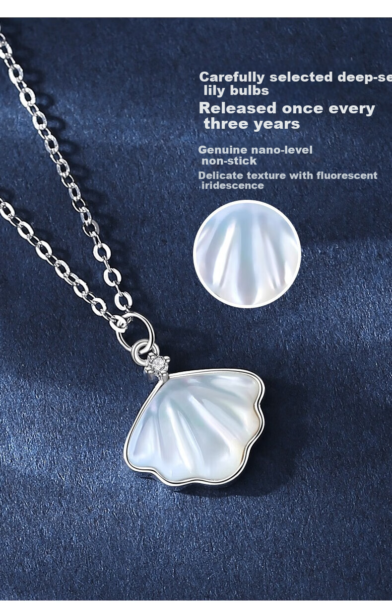 ALLOVE Yibeizi Pure Silver Necklace Women 2026 New Pendant Birthday 520 Valentine's Day Gift for Girlfriend Wife 8
