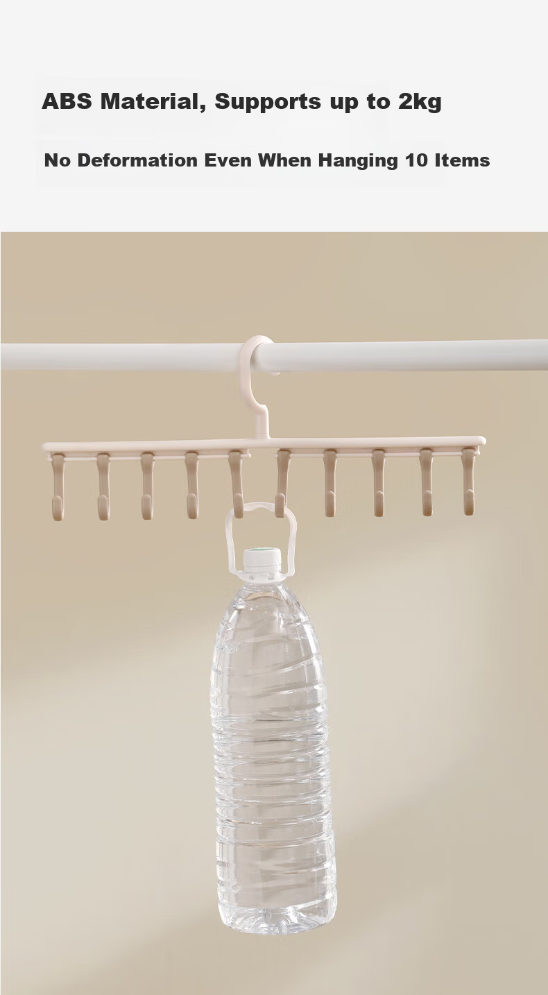 EACHY Household Multifunctional Clip Hook Dual-Use No-Trace Kitchen Bathroom Towel Underwear Drying Clips White*10 10