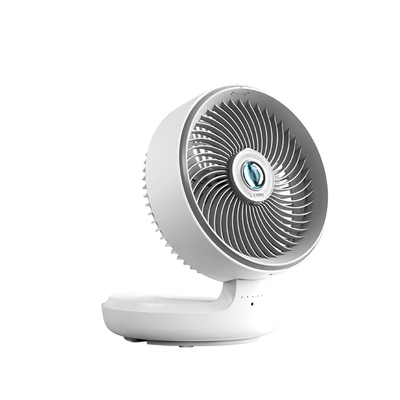 Edon Floating Wall-Mounted Air Circulation Fan Wireless Desktop Kitchen Small Fan Rechargeable Foldable Portable Office Electric Fan Bathroom Kitchen Wall-Mounted Fan E808KY